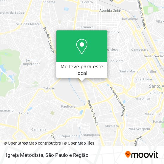 Igreja Metodista mapa