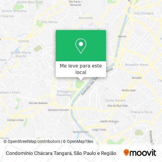 Condomínio Chácara Tangará mapa