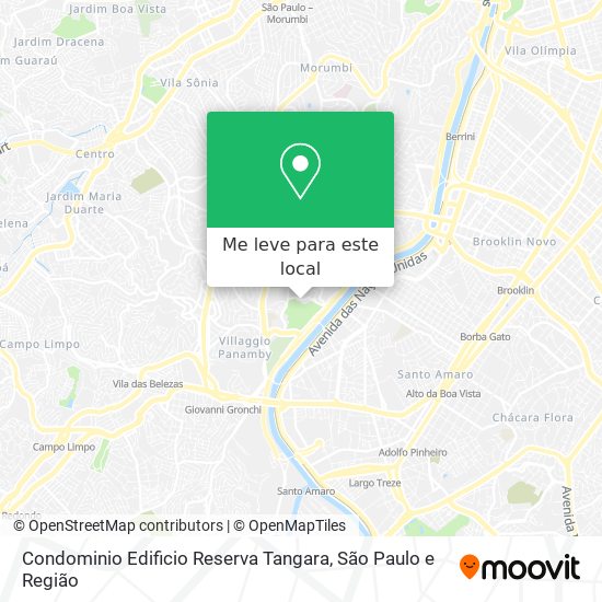 Condominio Edificio Reserva Tangara mapa