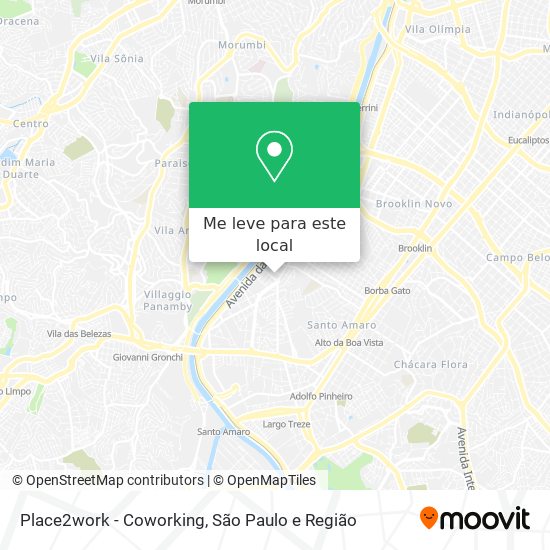 Place2work - Coworking mapa