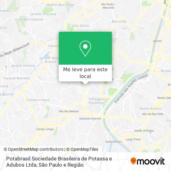 Potabrasil Sociedade Brasileira de Potassa e Adubos Ltda mapa