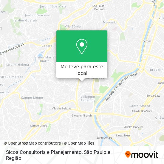 Sicos Consultoria e Planejamento mapa