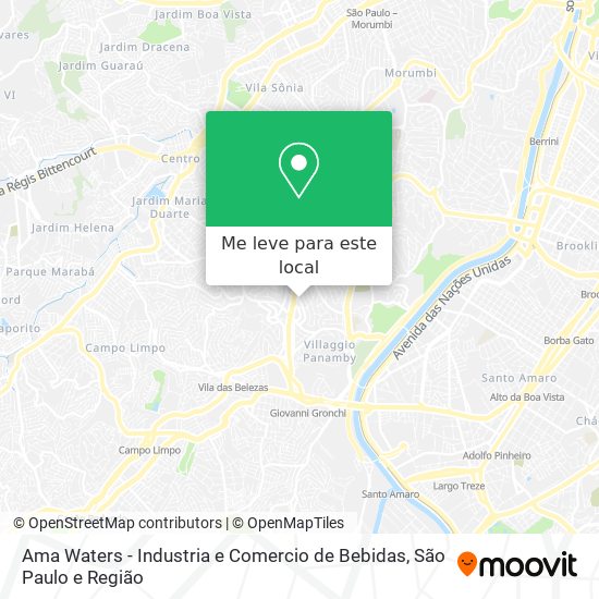 Ama Waters - Industria e Comercio de Bebidas mapa