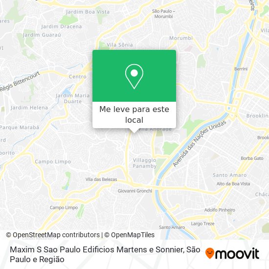 Maxim S Sao Paulo Edificios Martens e Sonnier mapa