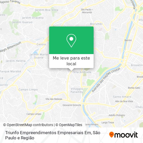 Triunfo Empreendimentos Empresariais Em mapa