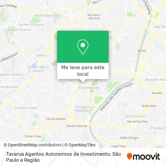 Tavarua Agentes Autonomos de Investimento mapa