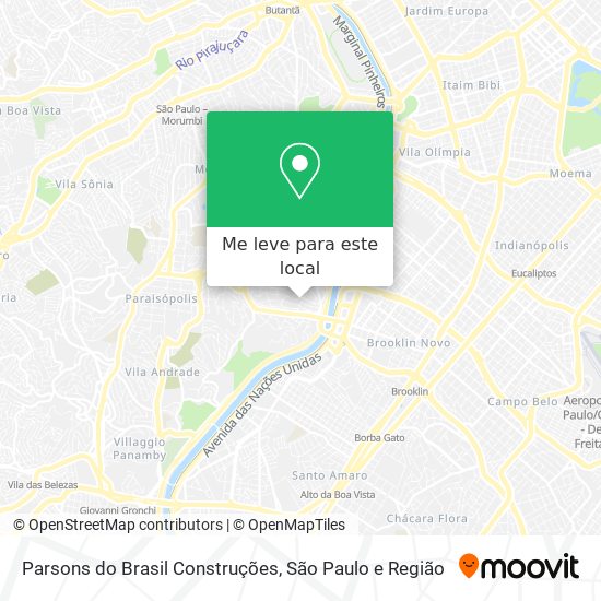 Parsons do Brasil Construções mapa