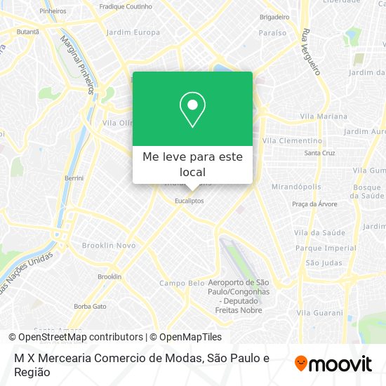 M X Mercearia Comercio de Modas mapa