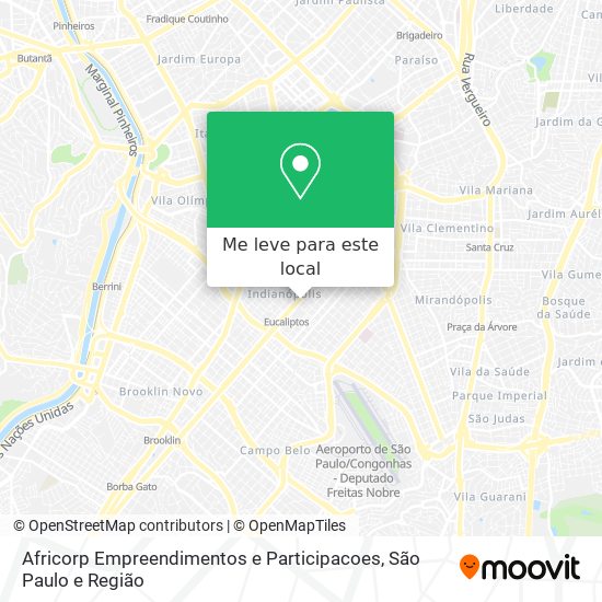 Africorp Empreendimentos e Participacoes mapa