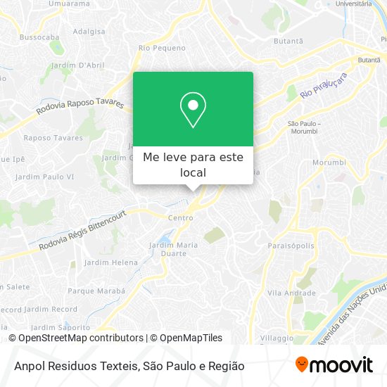 Anpol Residuos Texteis mapa