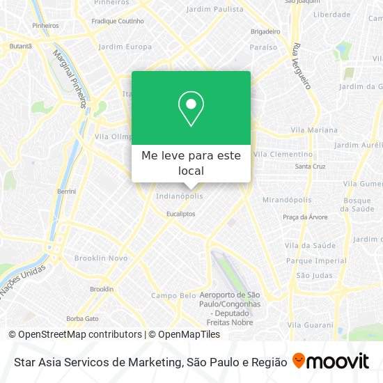 Star Asia Servicos de Marketing mapa