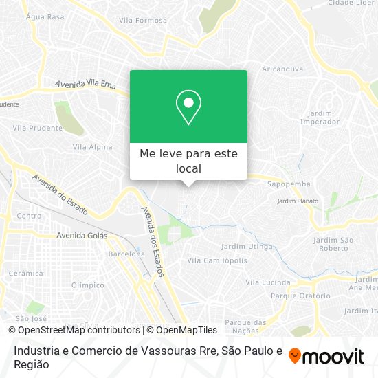 Industria e Comercio de Vassouras Rre mapa