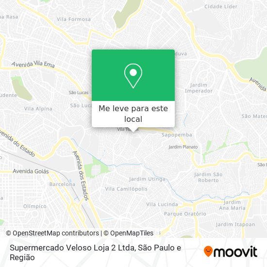 Supermercado Veloso Loja 2 Ltda mapa