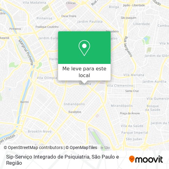 Sip-Serviço Integrado de Psiquiatria mapa