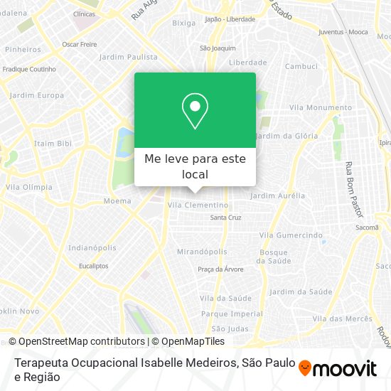 Terapeuta Ocupacional Isabelle Medeiros mapa