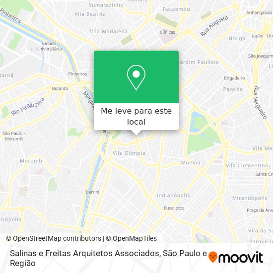 Salinas e Freitas Arquitetos Associados mapa