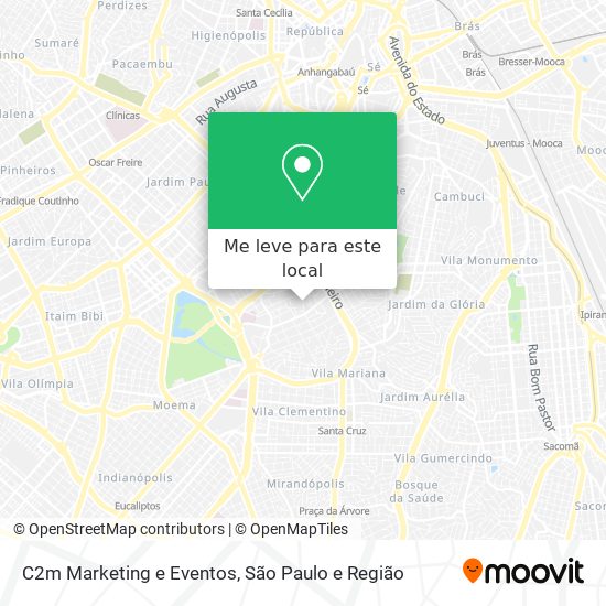 C2m Marketing e Eventos mapa