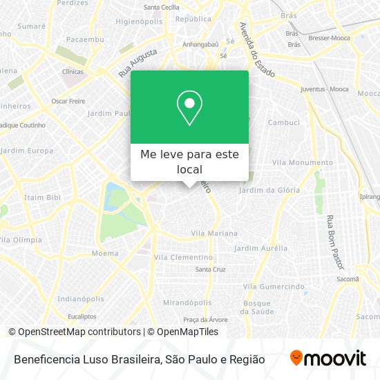 Beneficencia Luso Brasileira mapa