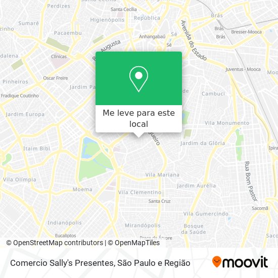 Comercio Sally's Presentes mapa