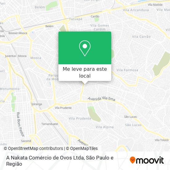 A Nakata Comércio de Ovos Ltda mapa