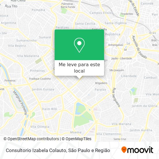 Consultorio Izabela Colauto mapa
