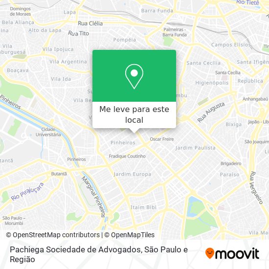 Pachiega Sociedade de Advogados mapa