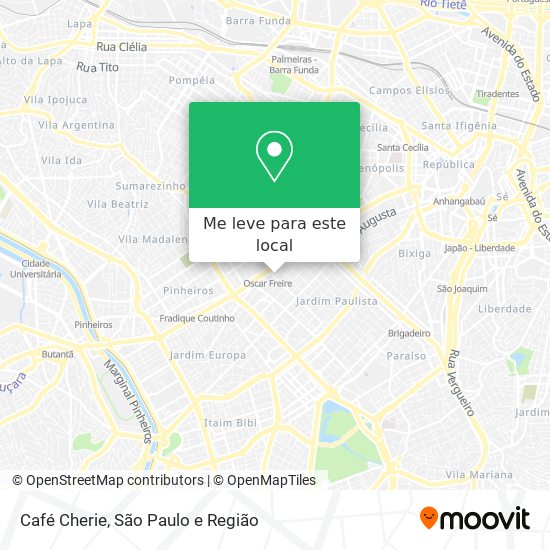 Café Cherie mapa