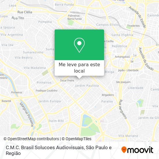 C.M.C. Brasil Solucoes Audiovisuais mapa