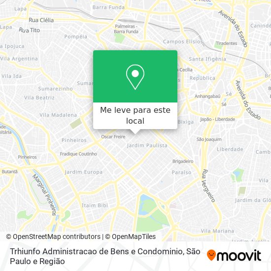 Trhiunfo Administracao de Bens e Condominio mapa