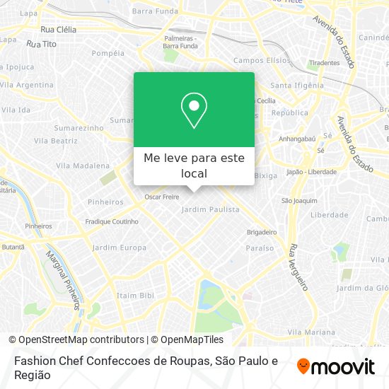 Fashion Chef Confeccoes de Roupas mapa