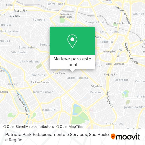 Patriota Park Estacionamento e Servicos mapa