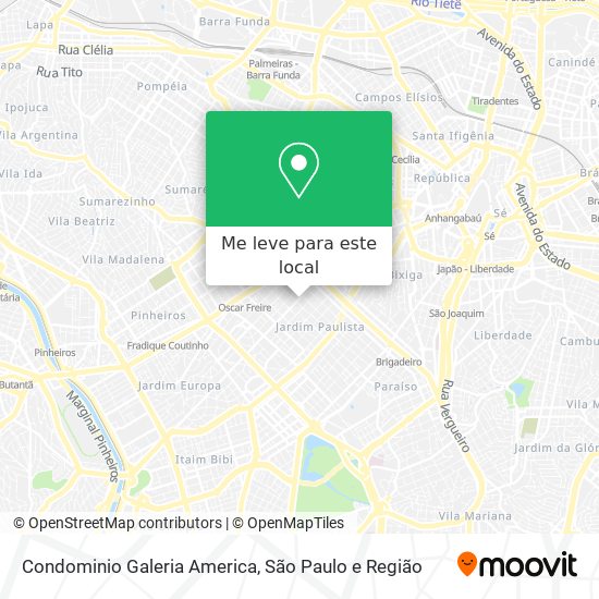 Condominio Galeria America mapa