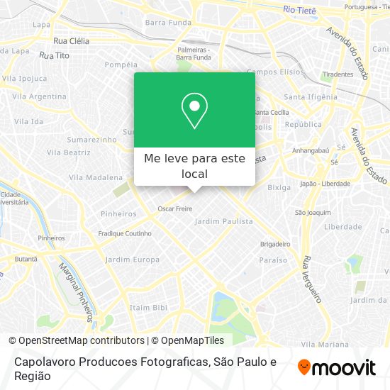 Capolavoro Producoes Fotograficas mapa