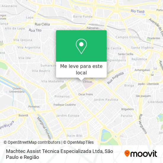 Machtec Assist Técnica Especializada Ltda mapa