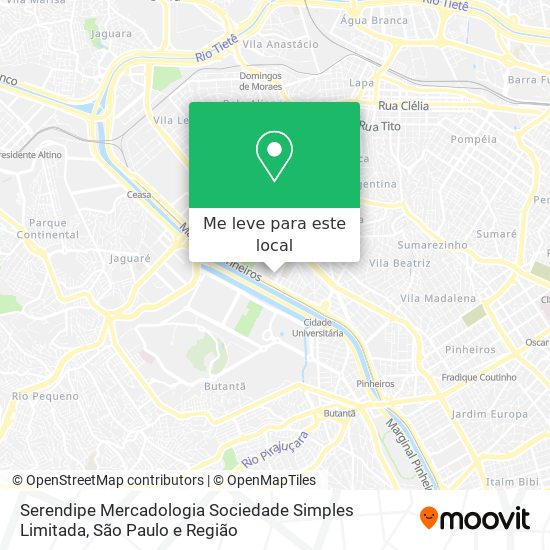 Serendipe Mercadologia Sociedade Simples Limitada mapa