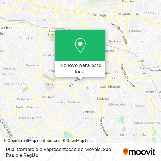 Dual Comercio e Representacao de Moveis mapa