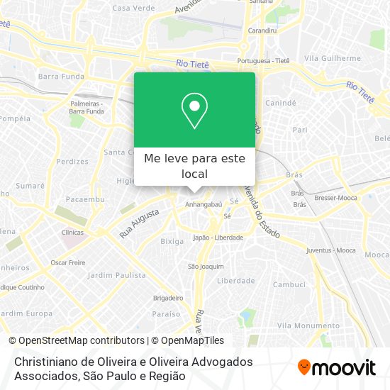Christiniano de Oliveira e Oliveira Advogados Associados mapa