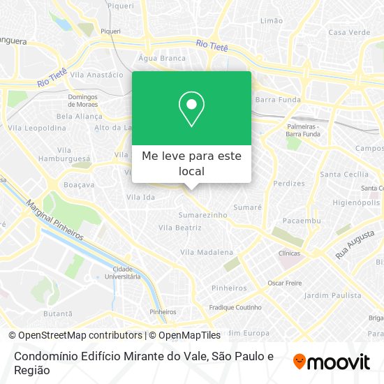 Condomínio Edifício Mirante do Vale mapa