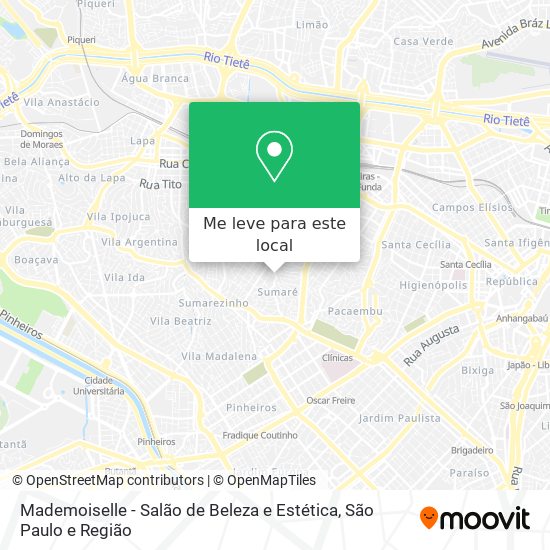 Mademoiselle - Salão de Beleza e Estética mapa