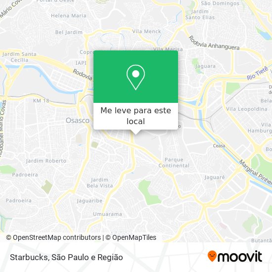 Starbucks mapa