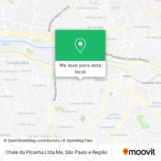 Chalé da Picanha Ltda Me mapa
