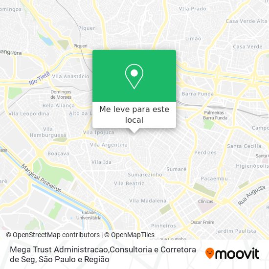 Mega Trust Administracao,Consultoria e Corretora de Seg mapa