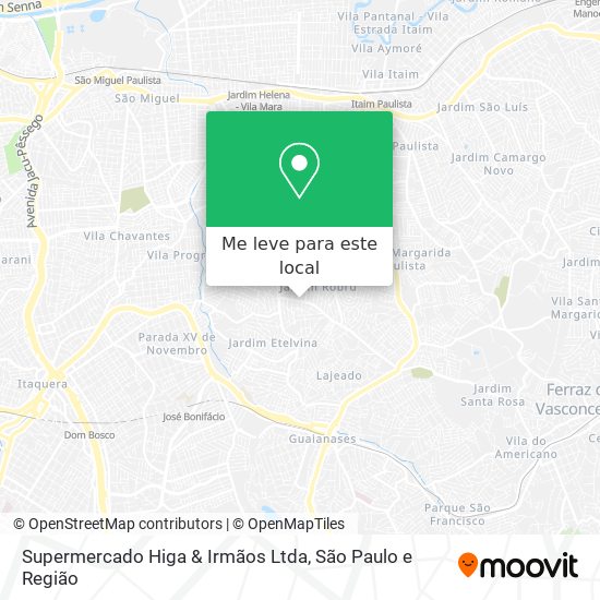 Supermercado Higa & Irmãos Ltda mapa