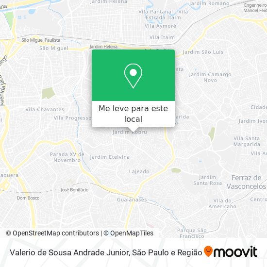 Valerio de Sousa Andrade Junior mapa