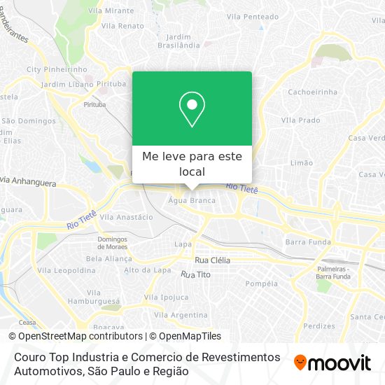 Couro Top Industria e Comercio de Revestimentos Automotivos mapa