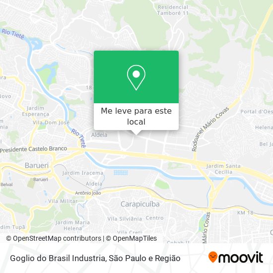 Goglio do Brasil Industria mapa