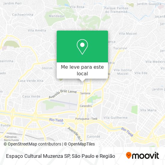 Espaço Cultural Muzenza SP mapa