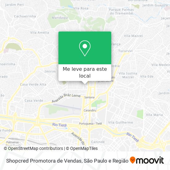 Shopcred Promotora de Vendas mapa