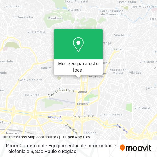 Rcom Comercio de Equipamentos de Informatica e Telefonia e S mapa