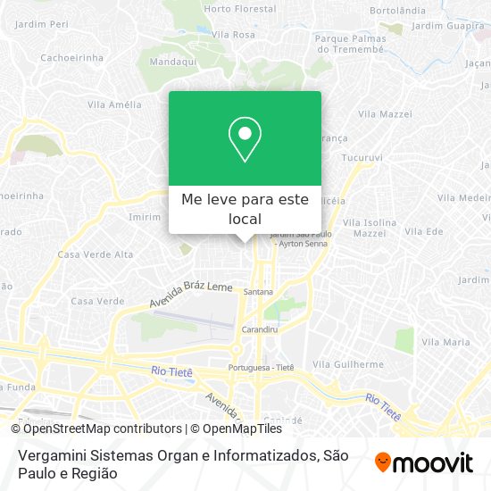 Vergamini Sistemas Organ e Informatizados mapa